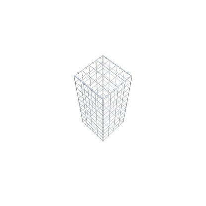 Gabion 100 cm x 40 cm x 40 cm (L x H x P), mailles 10 cm x 10 cm, anneau en C