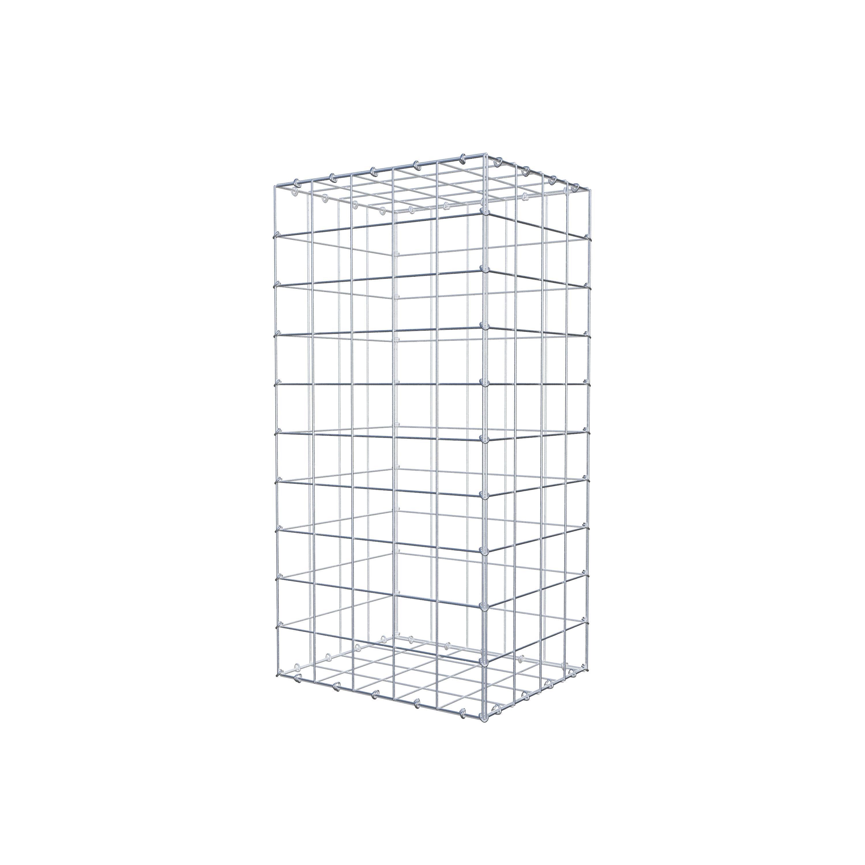 Gabion 100 cm x 40 cm x 50 cm (L x H x D), maskestørrelse 10 cm x 10 cm, C-ring