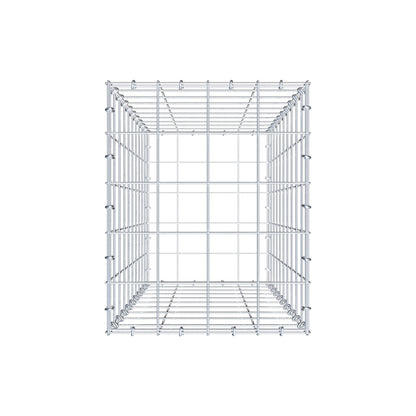Gabione 100 cm x 40 cm x 50 cm (L x H x T), Maschenweite 10 cm x 10 cm, C-Ring