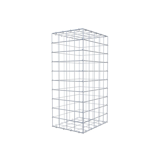 Gabion 100 cm x 50 cm x 40 cm (L x H x D), mesh size 10 cm x 10 cm, C-ring