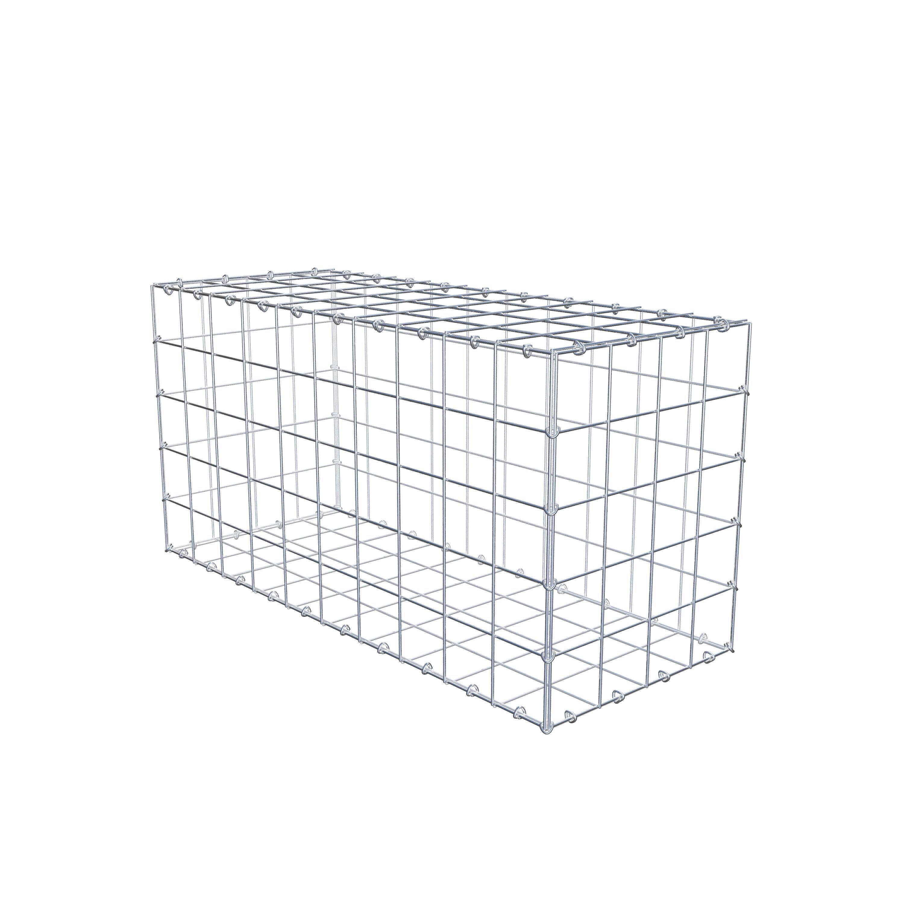 Gabion 100 cm x 50 cm x 40 cm (L x H x D), mesh size 10 cm x 10 cm, C-ring