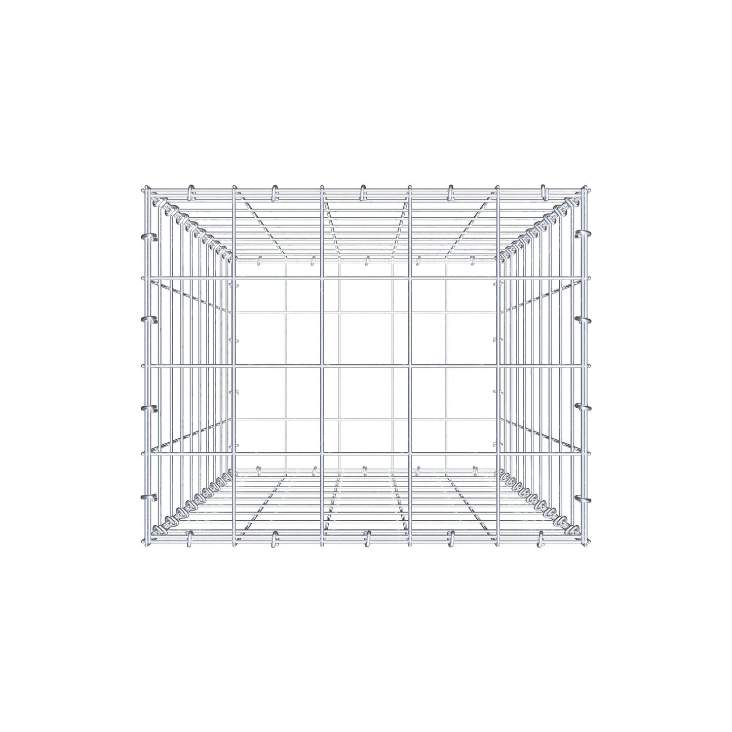 Gabion 100 cm x 50 cm x 40 cm (L x H x D), maskestørrelse 10 cm x 10 cm, C-ring