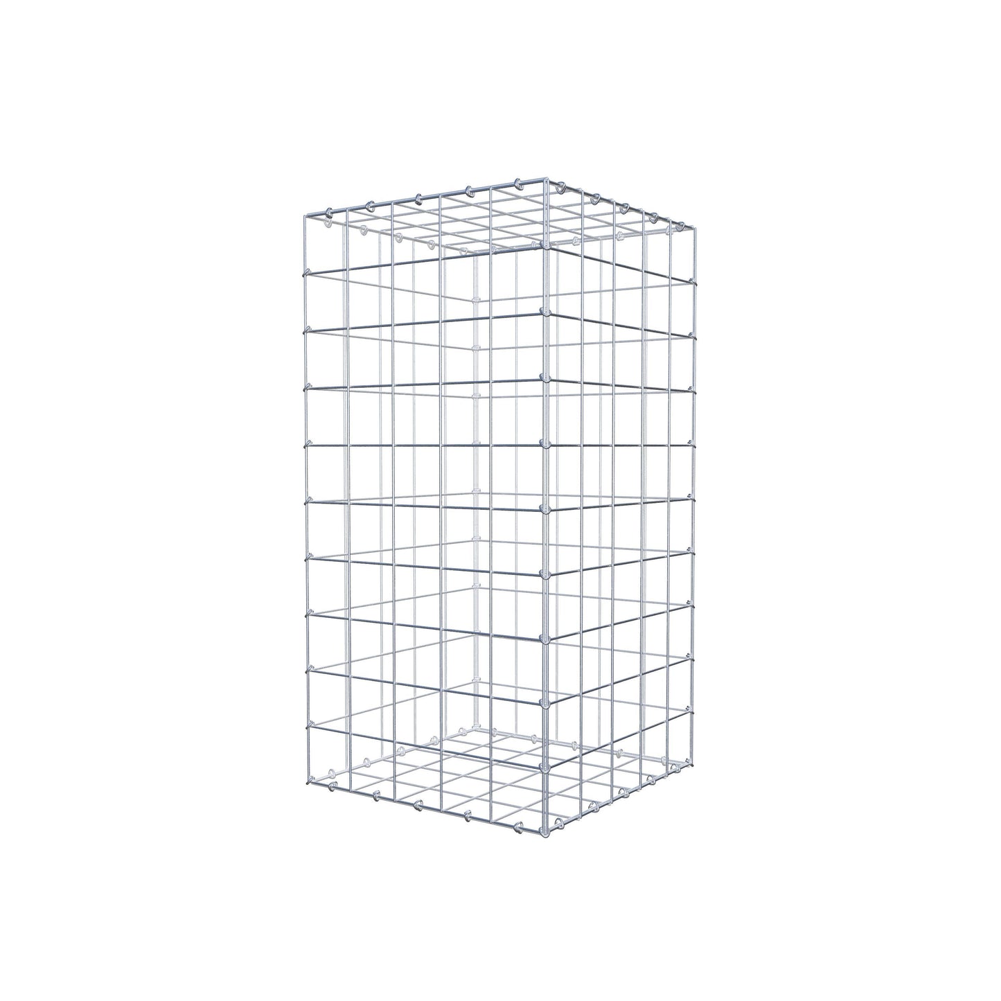 Gabion 100 cm x 50 cm x 50 cm (L x H x D), maskestørrelse 10 cm x 10 cm, C-ring