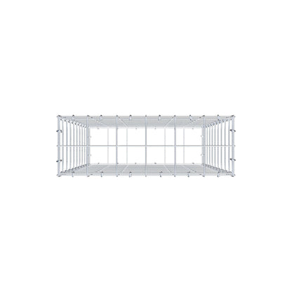 Gabion 100 cm x 60 cm x 20 cm (L x H x D), maskestørrelse 10 cm x 10 cm, C-ring