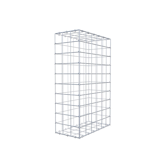 Gabion 100 cm x 60 cm x 30 cm (L x H x D), maskestørrelse 10 cm x 10 cm, C-ring