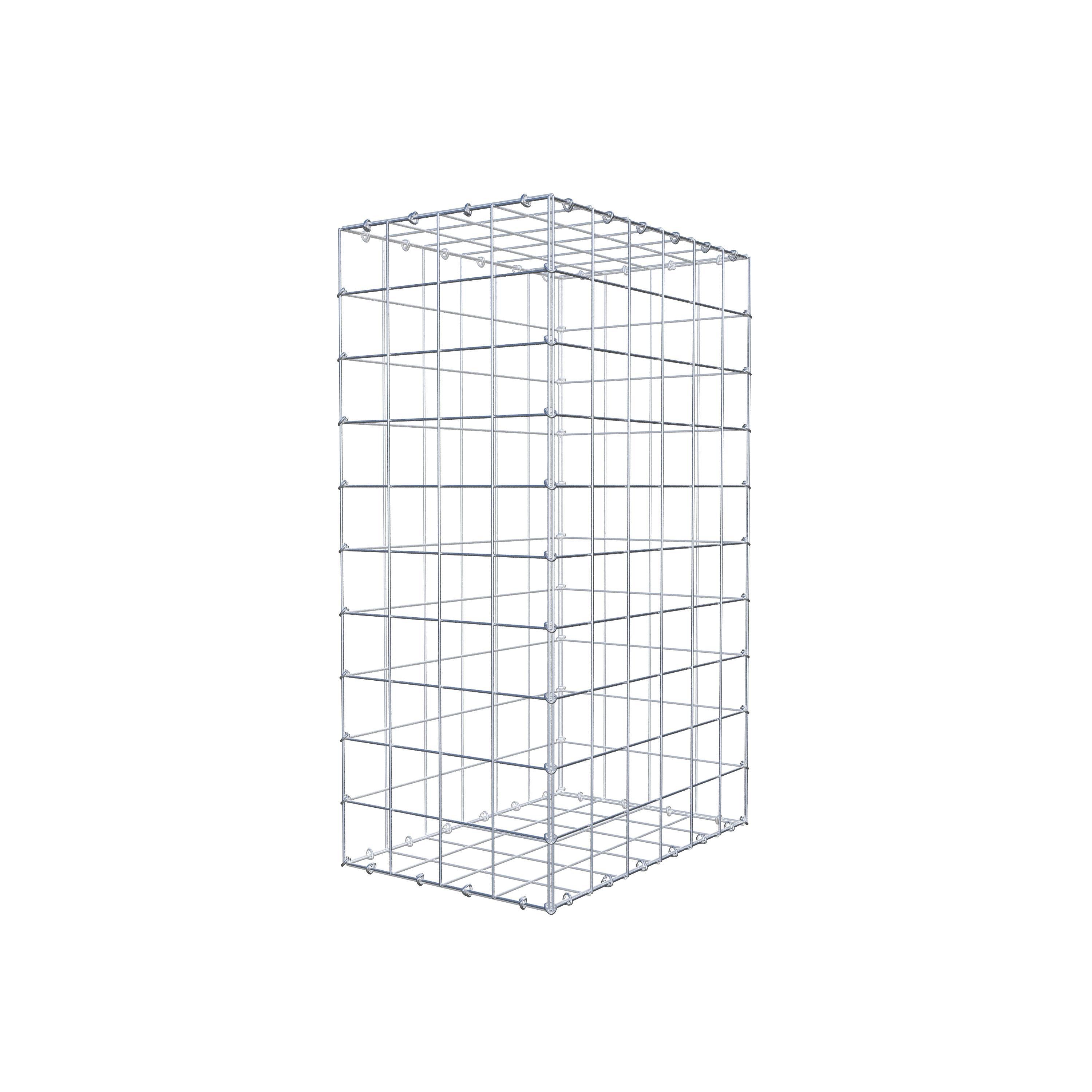 Gabion 100 cm x 60 cm x 40 cm (L x H x D), maskstorlek 10 cm x 10 cm, C-ring