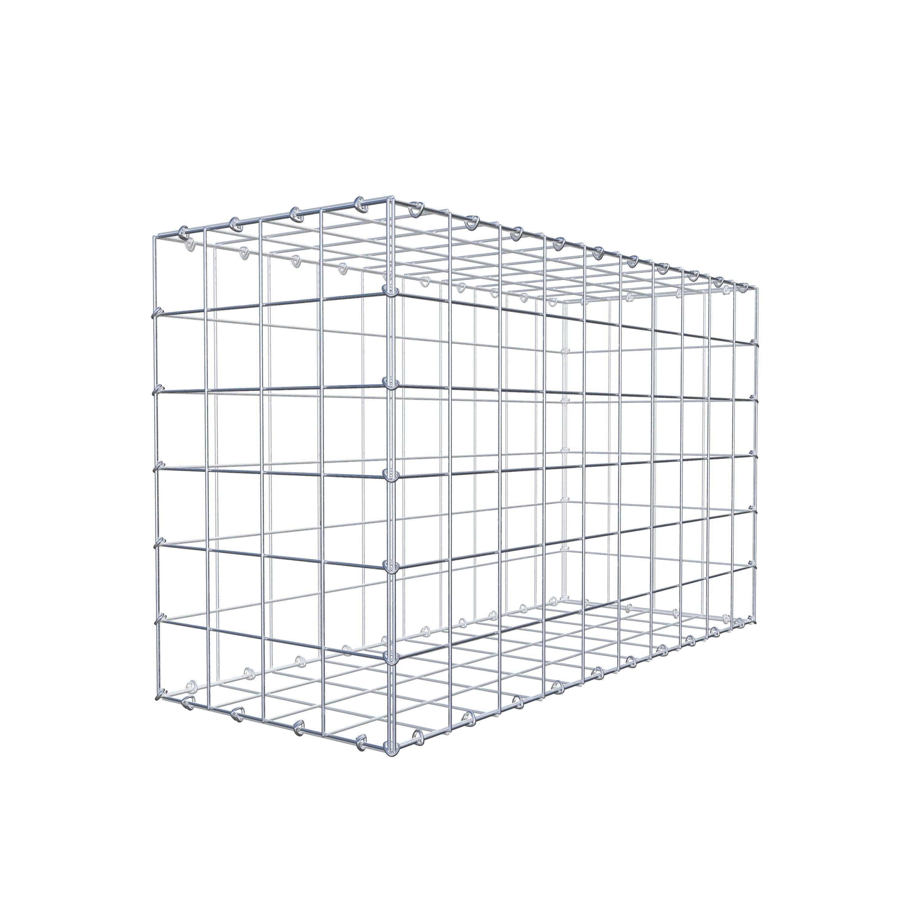 Gabion 100 cm x 60 cm x 40 cm (L x H x D), maskstorlek 10 cm x 10 cm, C-ring