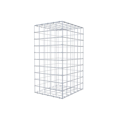Gabion 100 cm x 60 cm x 50 cm (L x H x D), maskstorlek 10 cm x 10 cm, C-ring