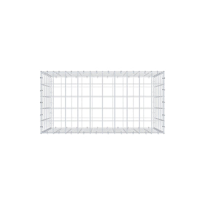 Gabion 100 cm x 60 cm x 50 cm (L x H x D), maskstorlek 10 cm x 10 cm, C-ring