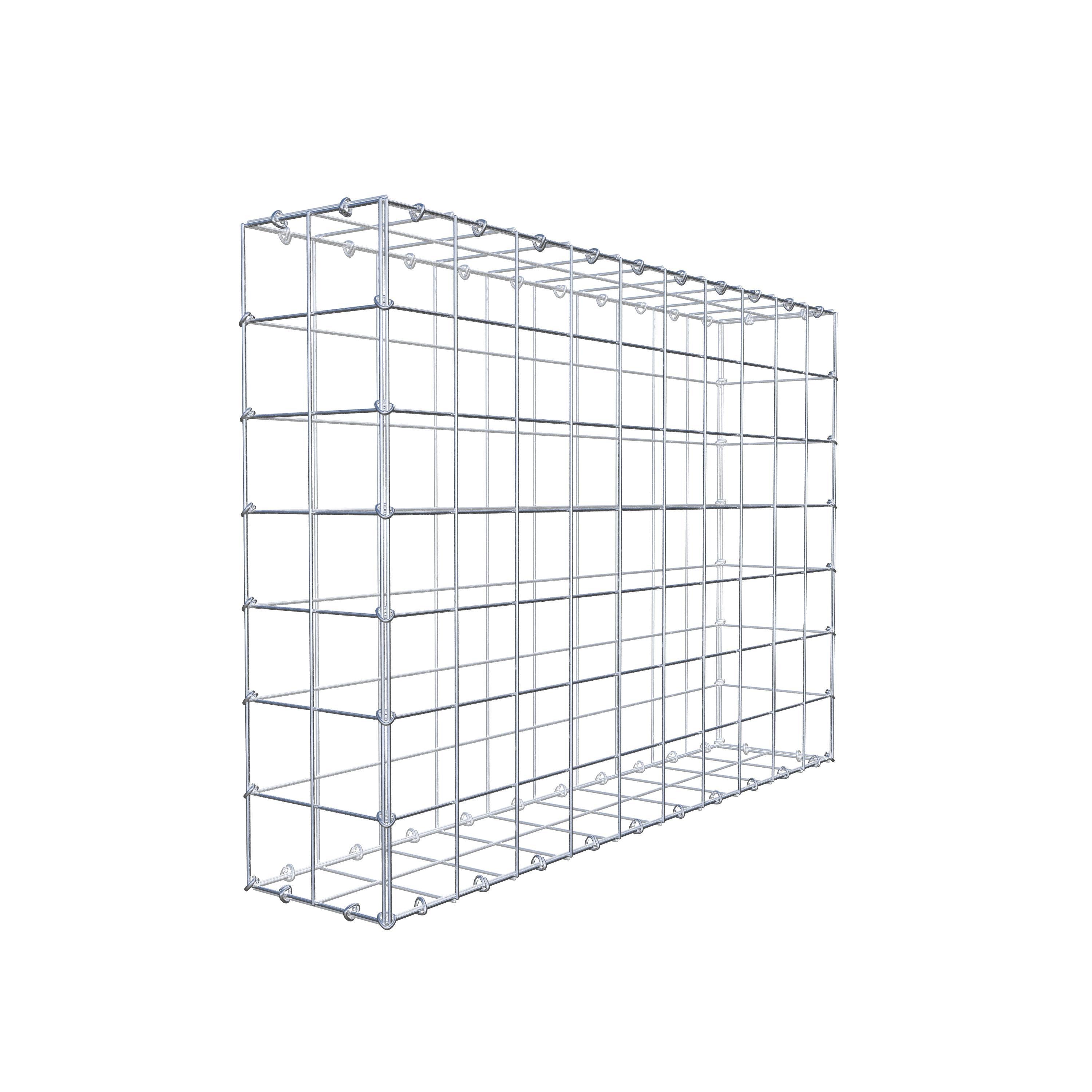 Gabion 100 cm x 70 cm x 20 cm (L x H x D), mesh size 10 cm x 10 cm, C-ring