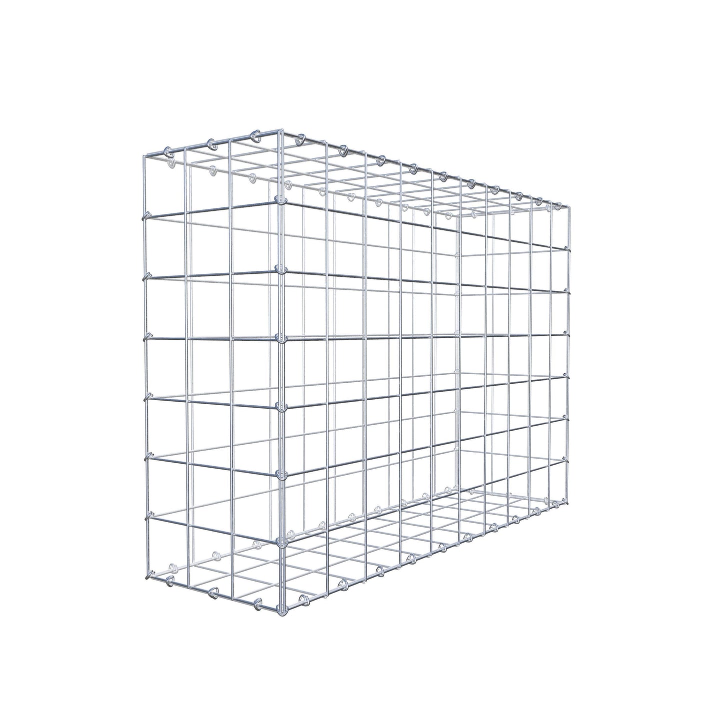 Gabion 100 cm x 70 cm x 30 cm (L x H x D), mesh size 10 cm x 10 cm, C-ring