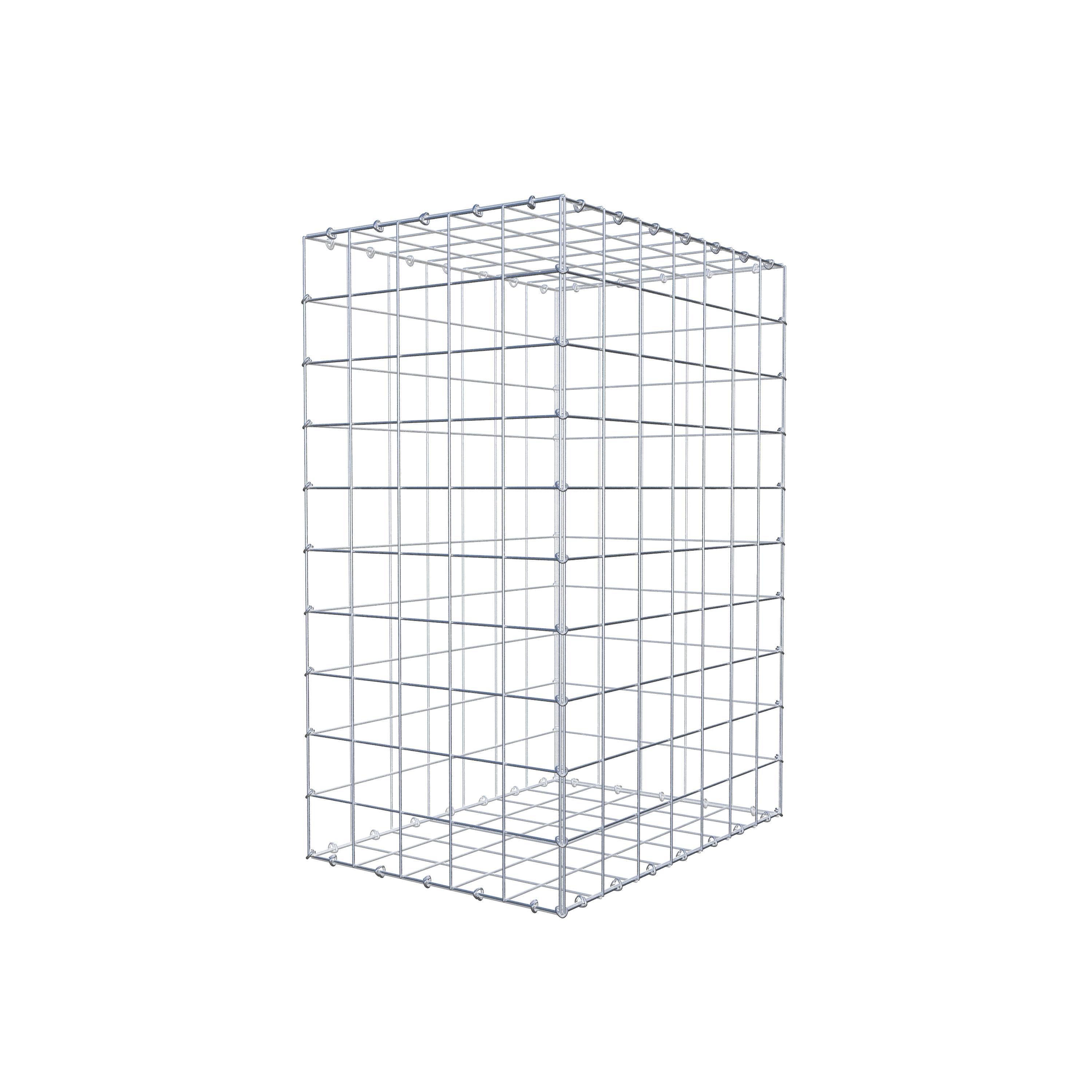 Gabion 100 cm x 70 cm x 50 cm (L x H x D), mesh size 10 cm x 10 cm, C-ring