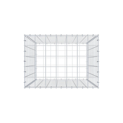 Schanskorf 100 cm x 70 cm x 50 cm (L x H x D), maaswijdte 10 cm x 10 cm, C-ring