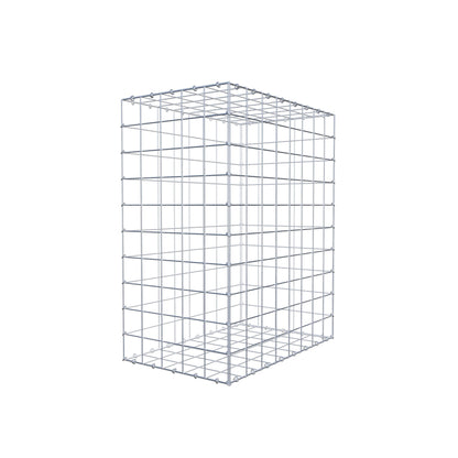 Gabion 100 cm x 80 cm x 50 cm (L x H x D), maskstorlek 10 cm x 10 cm, C-ring