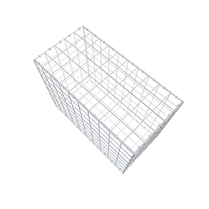 Gabion 100 cm x 80 cm x 50 cm (L x H x D), maskstorlek 10 cm x 10 cm, C-ring