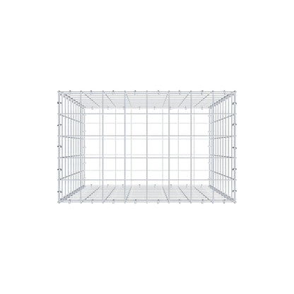 Gabion 100 cm x 80 cm x 50 cm (L x H x D), maskstorlek 10 cm x 10 cm, C-ring