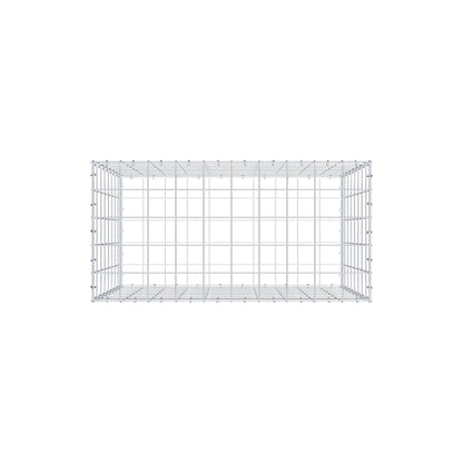 Gabion 100 cm x 80 cm x 50 cm (L x H x D), maskstorlek 10 cm x 10 cm, C-ring