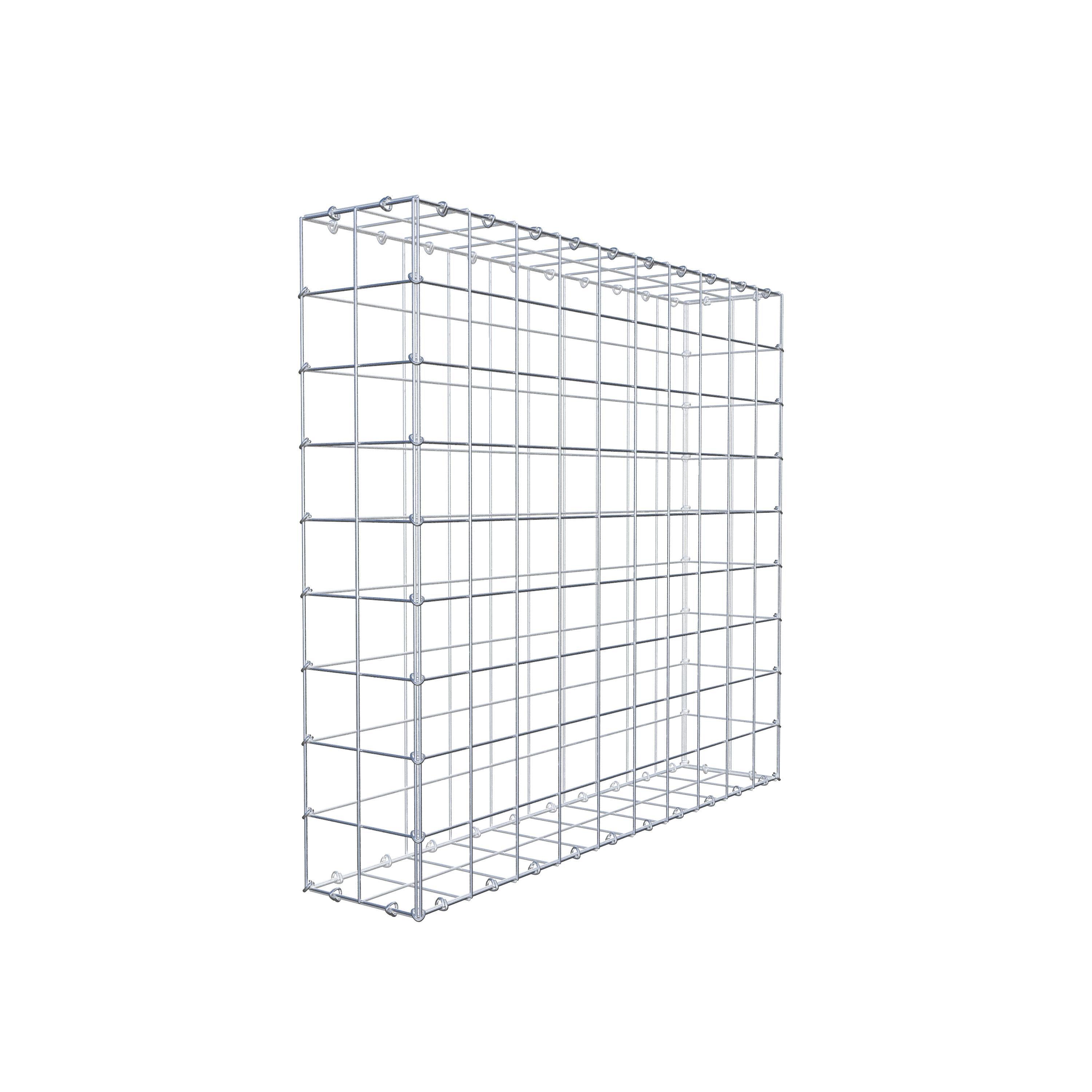 Schanskorf 100 cm x 90 cm x 20 cm (L x H x D), maaswijdte 10 cm x 10 cm, C-ring