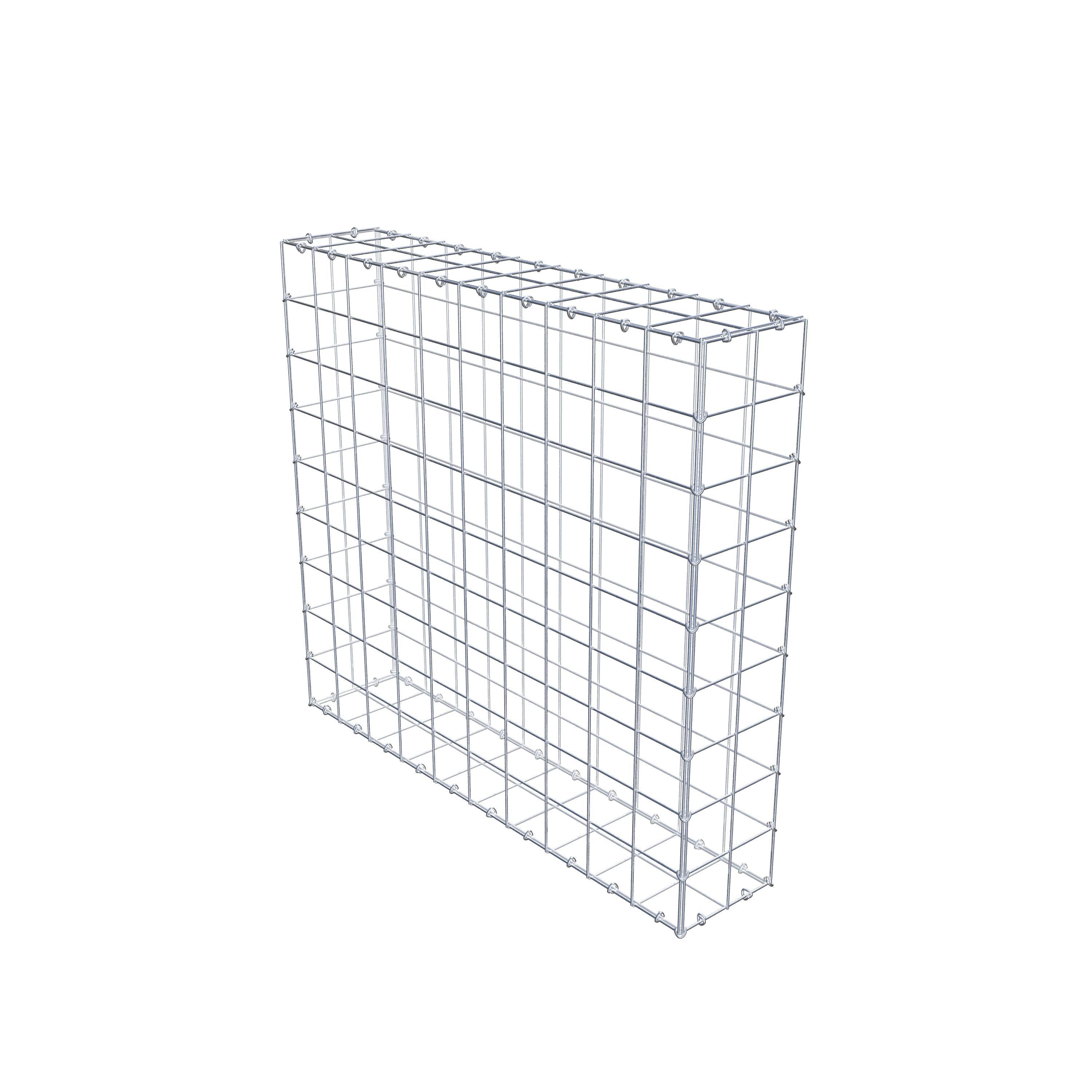 Schanskorf 100 cm x 90 cm x 20 cm (L x H x D), maaswijdte 10 cm x 10 cm, C-ring