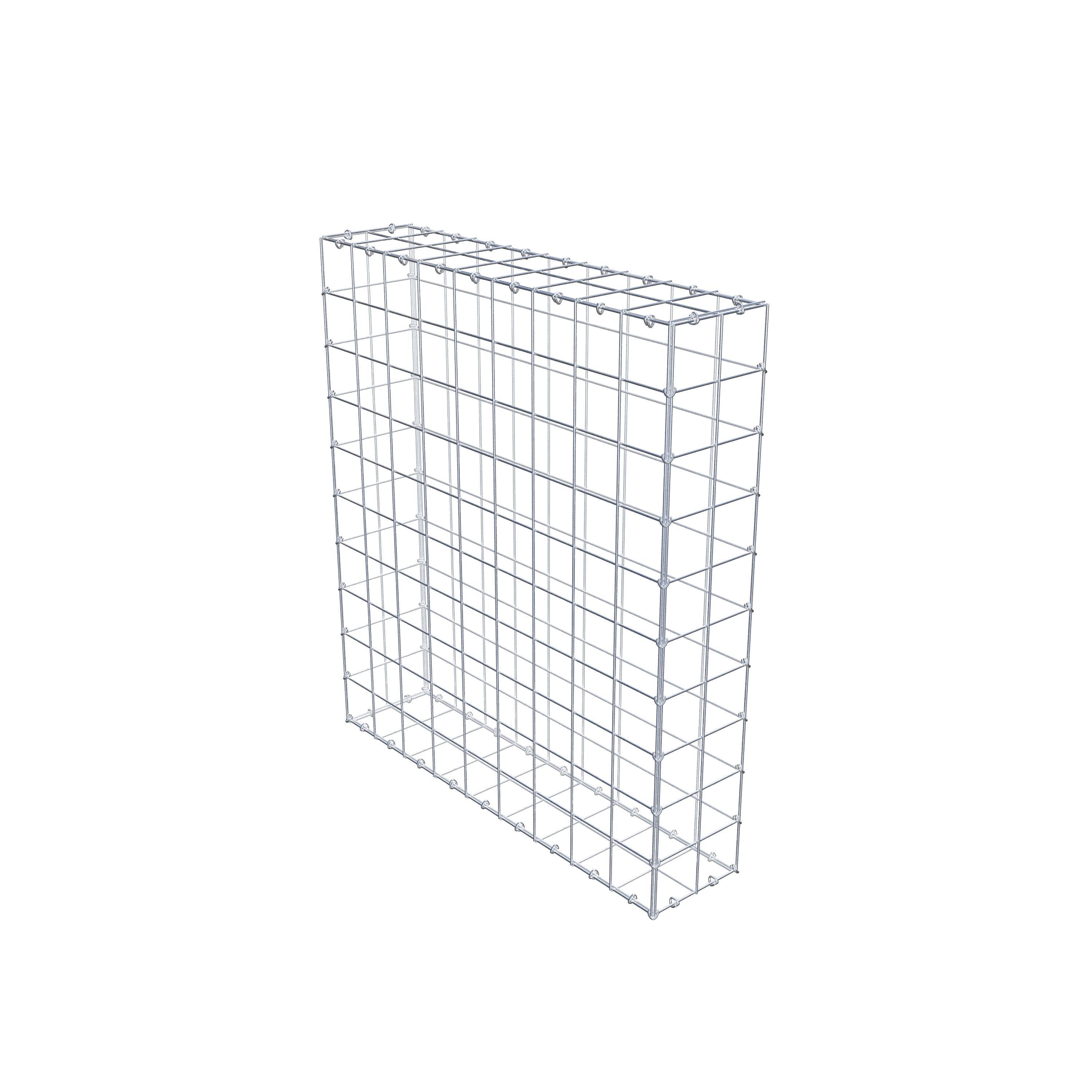 Schanskorf 100 cm x 90 cm x 20 cm (L x H x D), maaswijdte 10 cm x 10 cm, C-ring