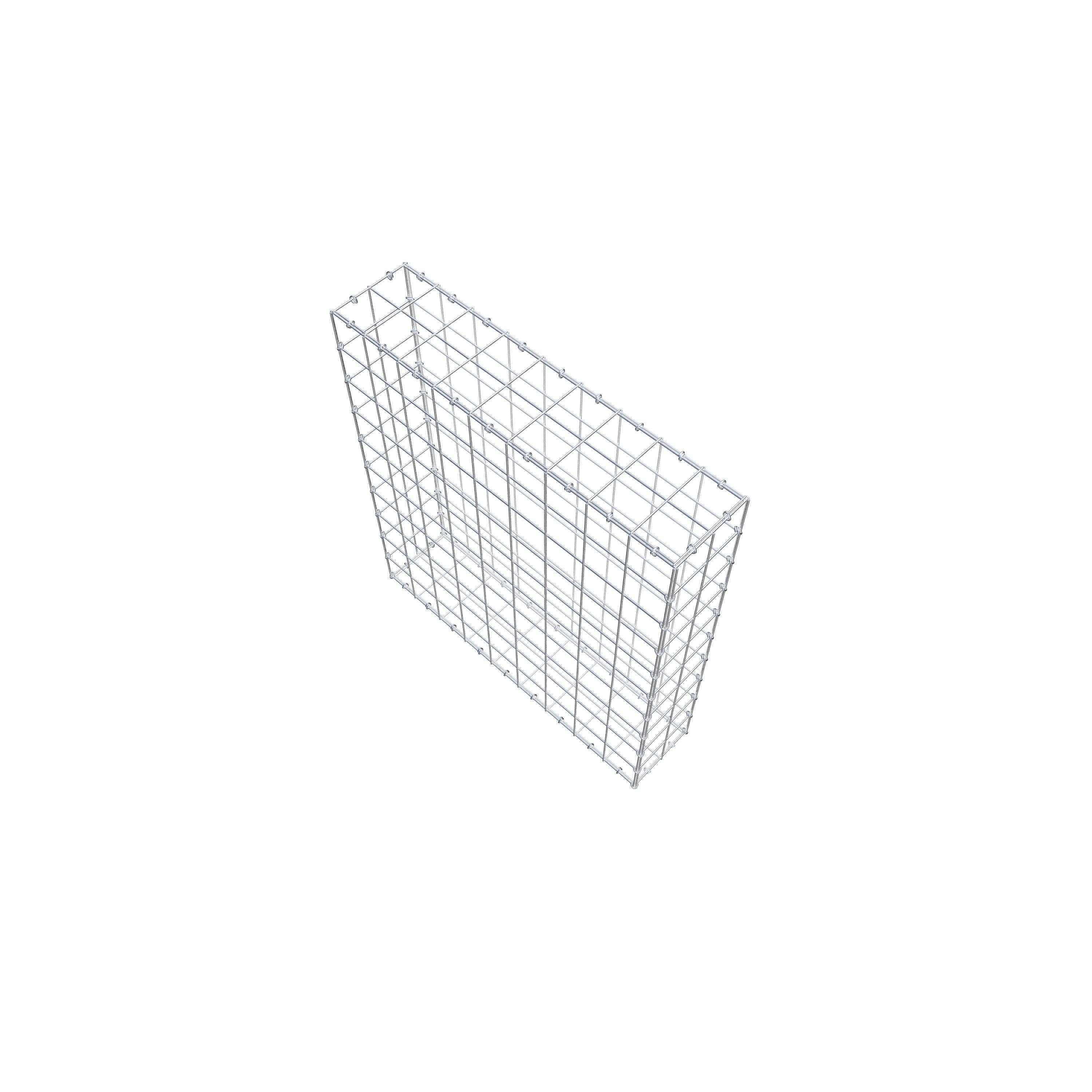 Schanskorf 100 cm x 90 cm x 20 cm (L x H x D), maaswijdte 10 cm x 10 cm, C-ring