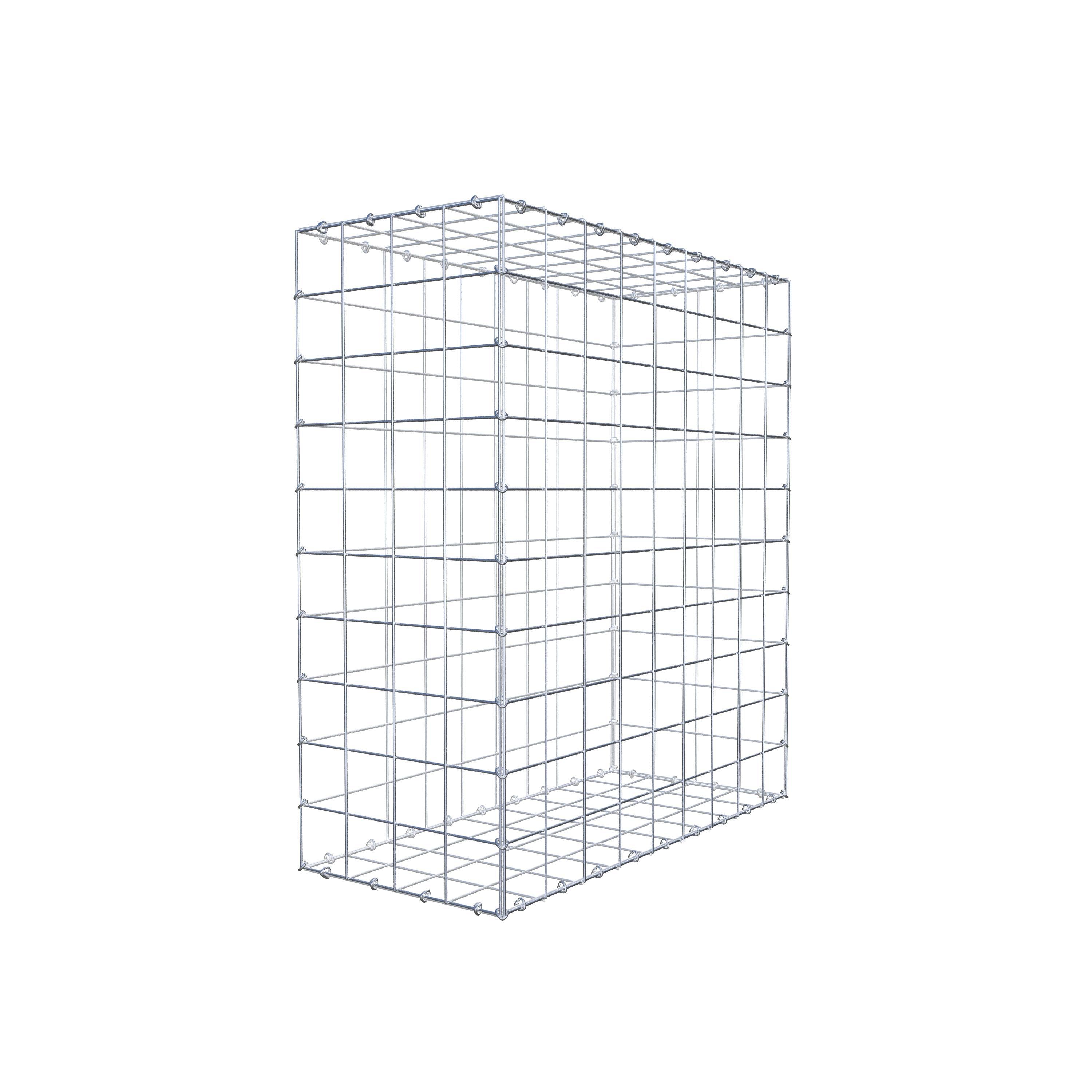 Gabion 100 cm x 90 cm x 40 cm (L x H x D), mesh size 10 cm x 10 cm, C-ring