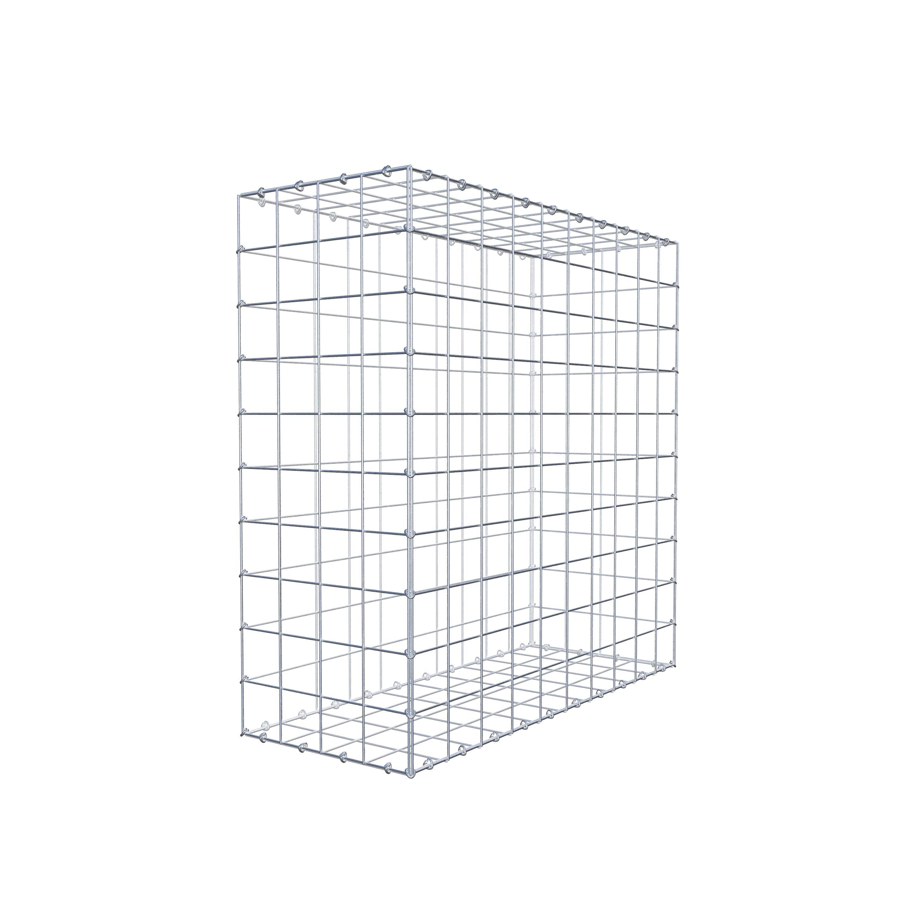 Gabion 100 cm x 100 cm x 40 cm (L x H x D), mesh size 10 cm x 10 cm, C-ring