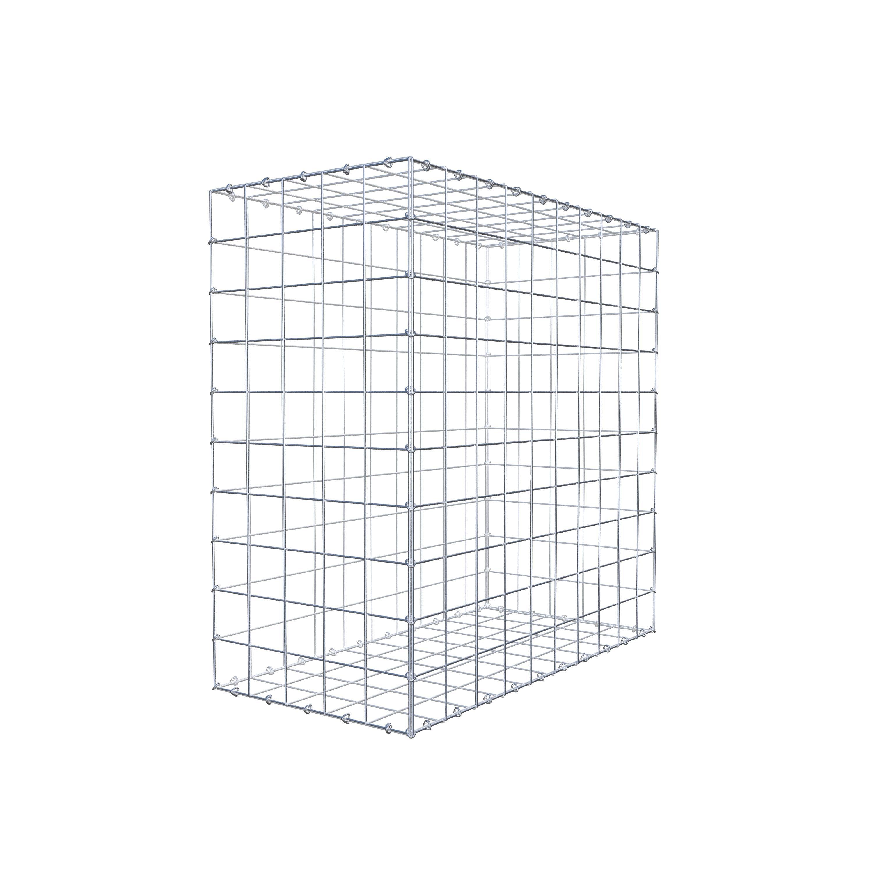 Gabion 100 cm x 100 cm x 50 cm (L x H x D), mesh size 10 cm x 10 cm, C-ring