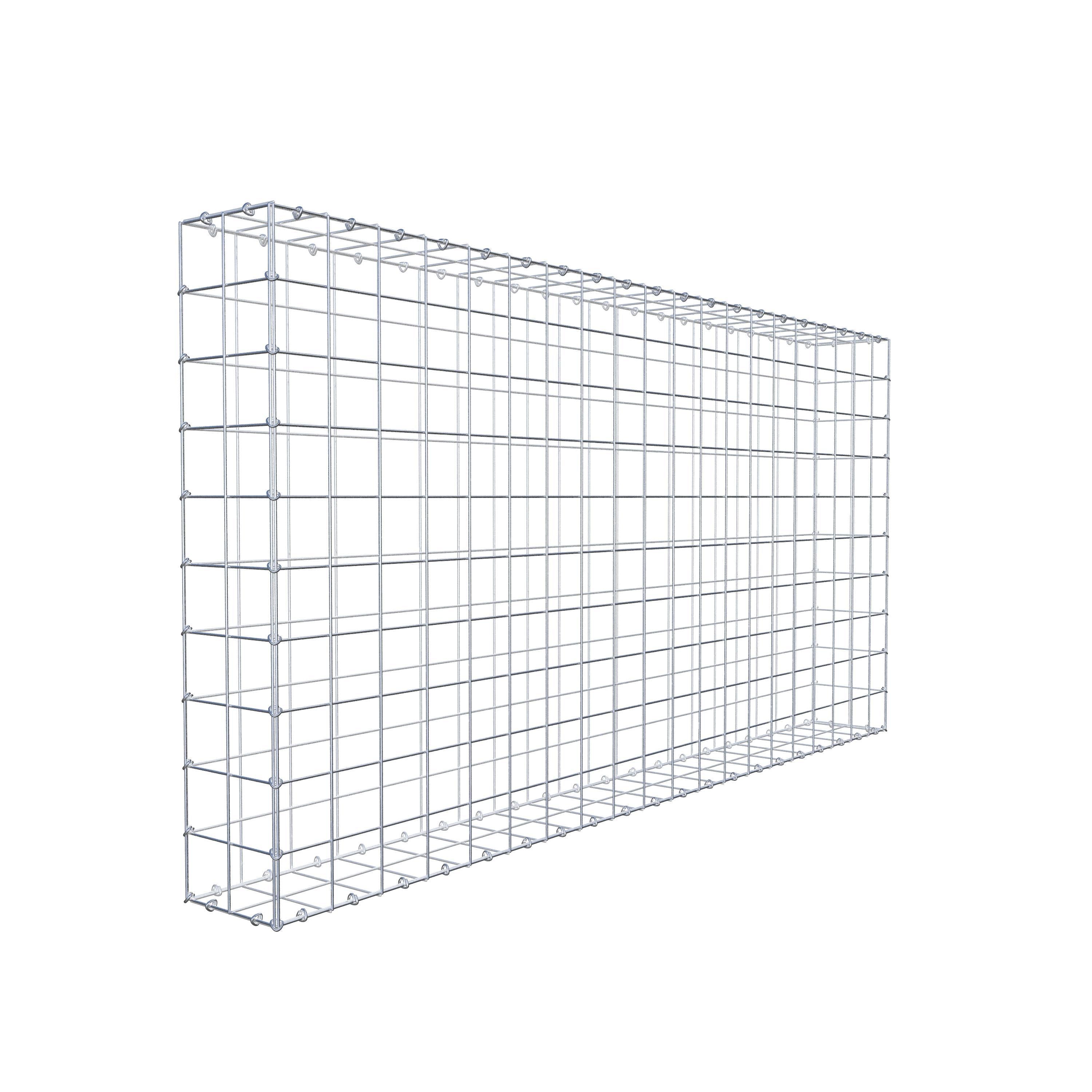 Gabion 200 cm x 100 cm x 20 cm (L x H x D), maskstorlek 10 cm x 10 cm, C-ring