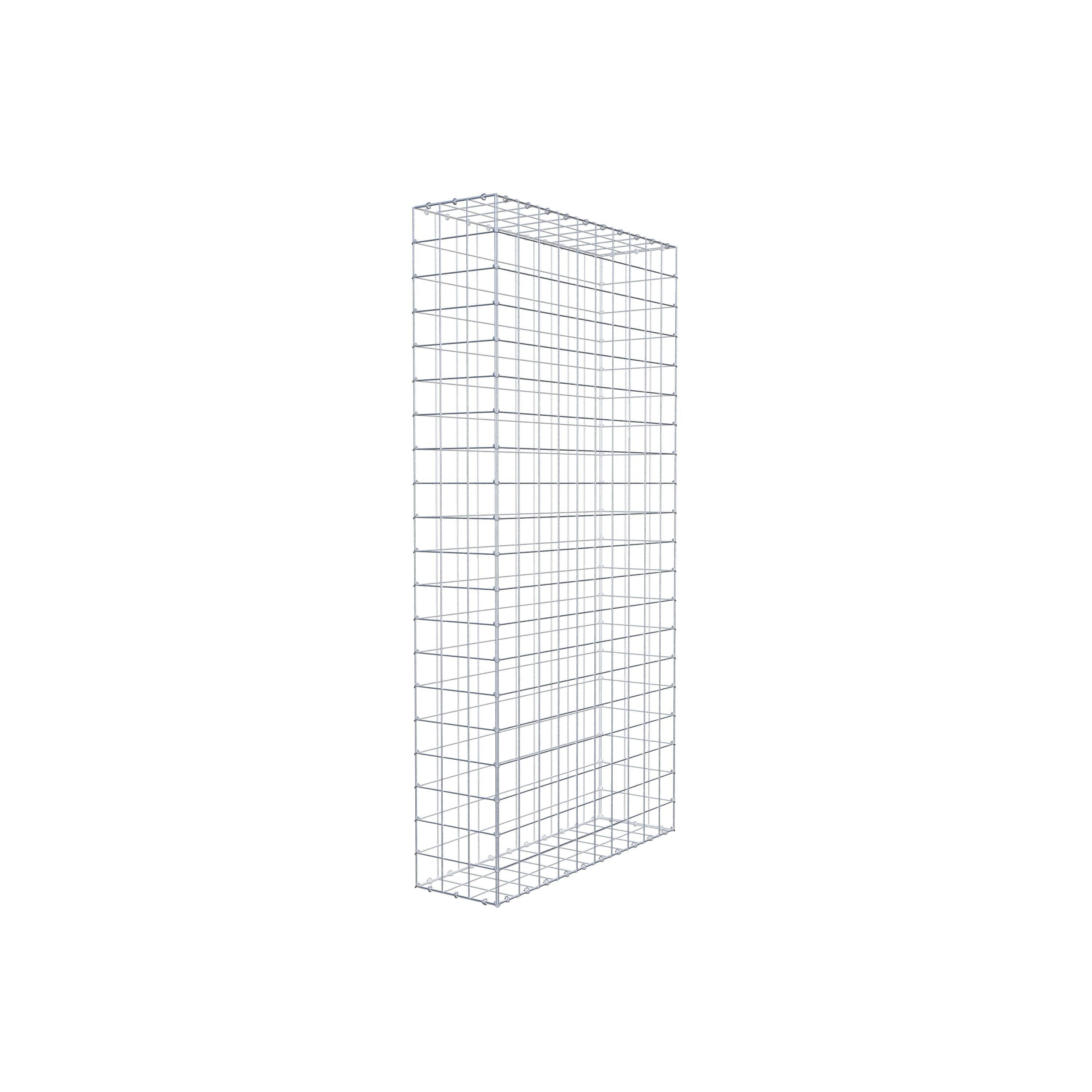 Gabion 200 cm x 100 cm x 30 cm (L x H x D), mesh size 10 cm x 10 cm, C-ring