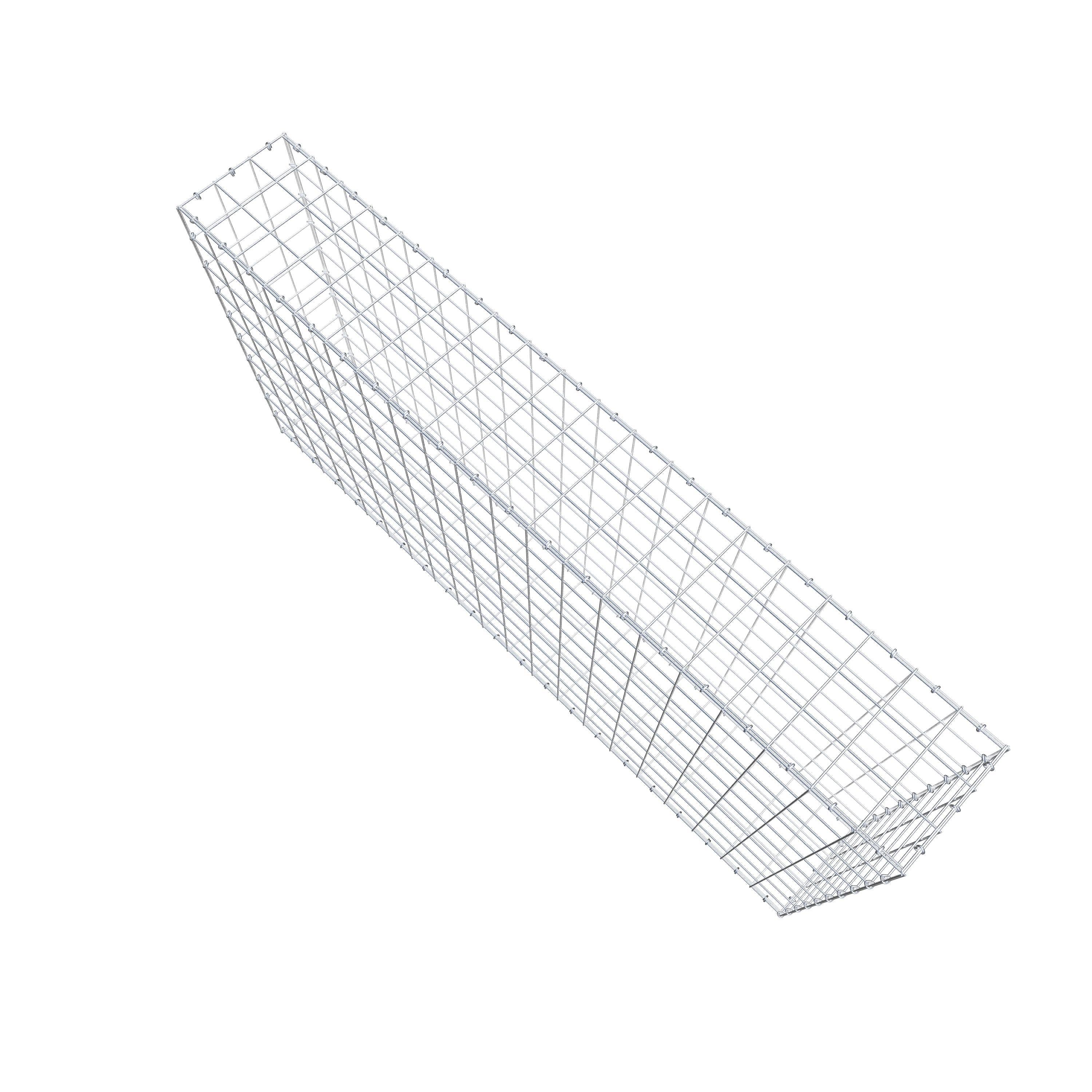 Gabion 200 cm x 100 cm x 30 cm (L x H x D), maskstorlek 10 cm x 10 cm, C-ring