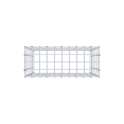 Monteret gabion type 3 50 cm x 50 cm x 20 cm (L x H x D), maskestørrelse 5 cm x 10 cm, C-ring