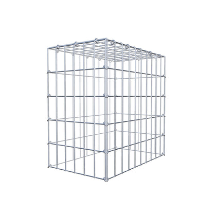 Mounted gabion type 3 50 cm x 50 cm x 30 cm (L x H x D), mesh size 5 cm x 10 cm, C-ring