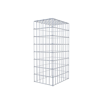 Mounted gabion type 3 80 cm x 40 cm x 30 cm (L x H x D), mesh size 5 cm x 10 cm, C-ring