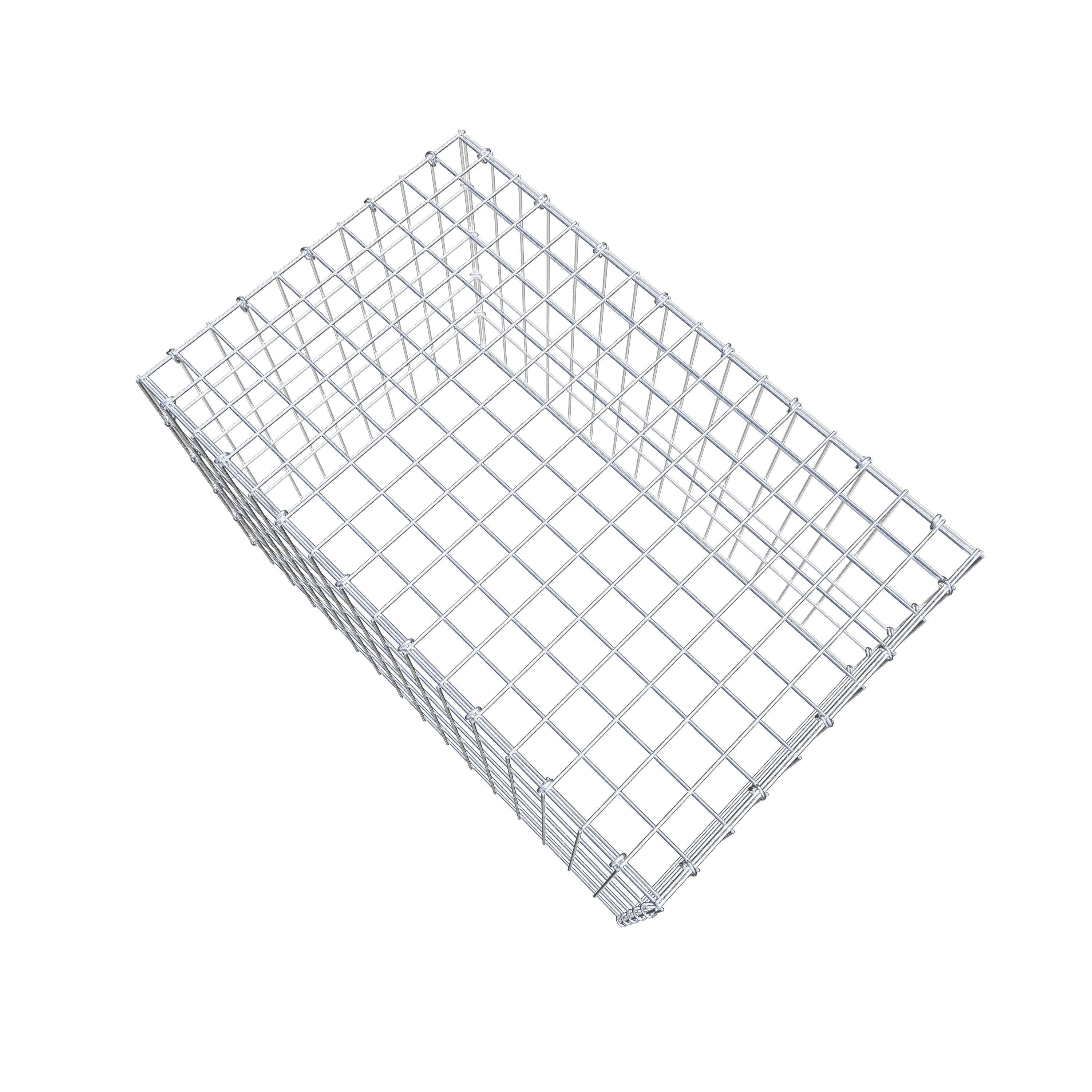 Monteret gabion type 3 80 cm x 50 cm x 50 cm (L x H x D), maskestørrelse 5 cm x 10 cm, C-ring