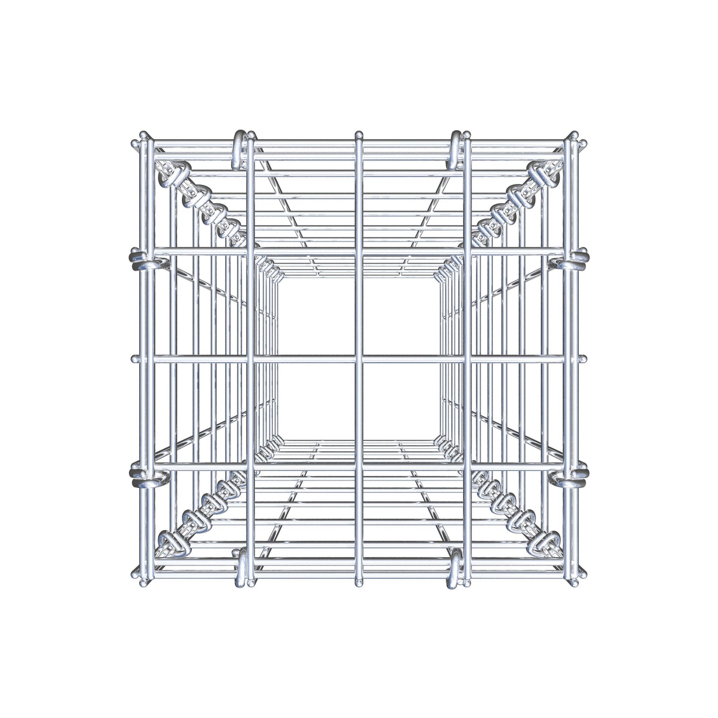 Gabbione aggiuntivo di tipo 3 100 cm x 20 cm x 20 cm (L x A x P), maglia 5 cm x 10 cm, anello a C