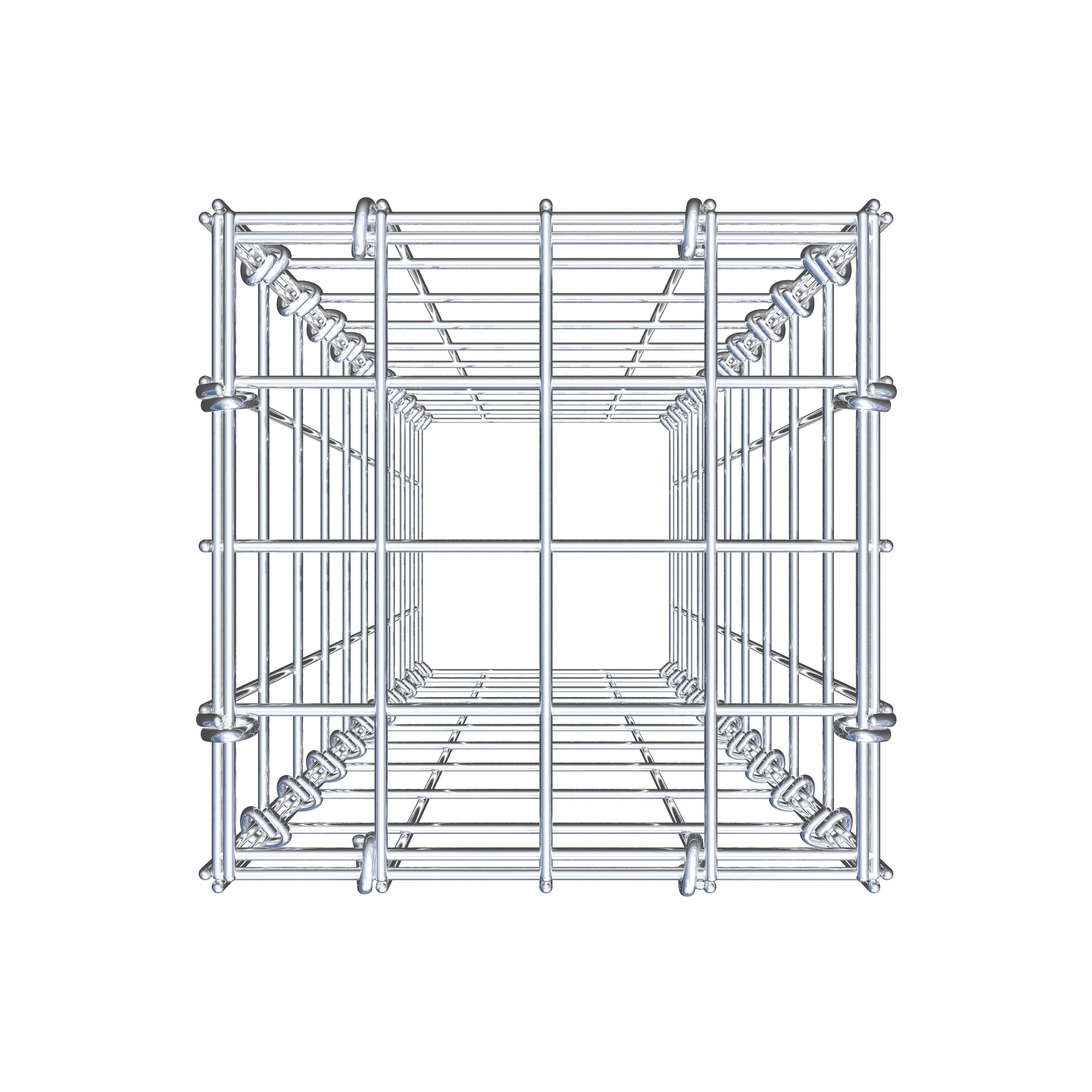 Mounted gabion type 3 100 cm x 20 cm x 20 cm (L x H x D), mesh size 5 cm x 10 cm, C-ring