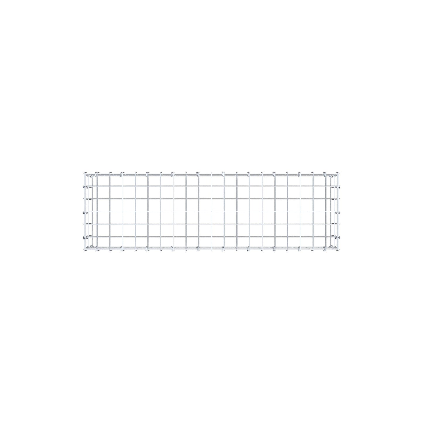 Typ 3 påbyggnadsgabion 100 cm x 20 cm x 30 cm (L x H x D), maskstorlek 5 cm x 10 cm, C-ring