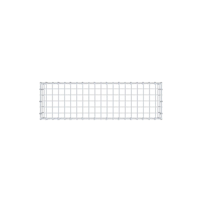 Typ 3 påbyggnadsgabion 100 cm x 20 cm x 30 cm (L x H x D), maskstorlek 5 cm x 10 cm, C-ring