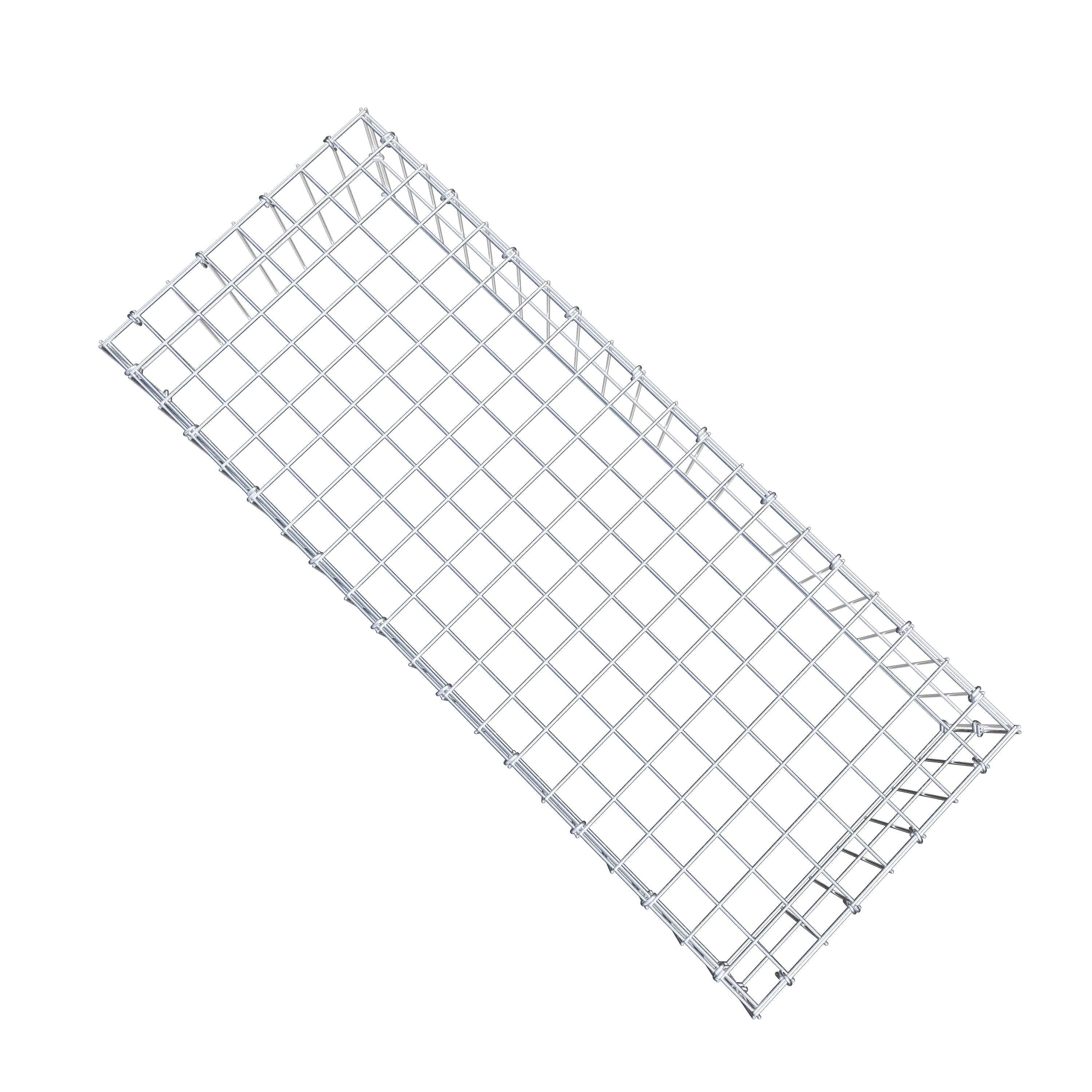 Mounted gabion type 3 100 cm x 20 cm x 40 cm (L x H x D), mesh size 5 cm x 10 cm, C-ring