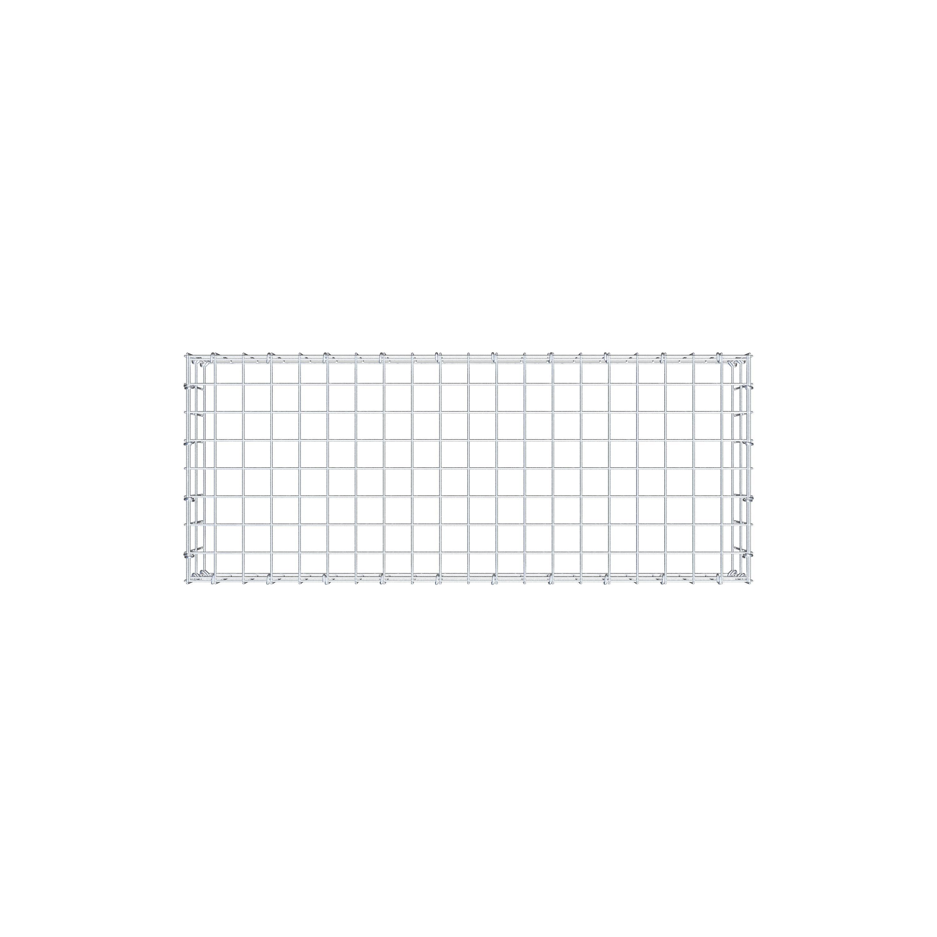 Mounted gabion type 3 100 cm x 20 cm x 40 cm (L x H x D), mesh size 5 cm x 10 cm, C-ring