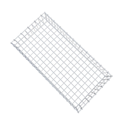 Typ 3 påbyggnadsgabion 100 cm x 20 cm x 50 cm (L x H x D), maskstorlek 5 cm x 10 cm, C-ring