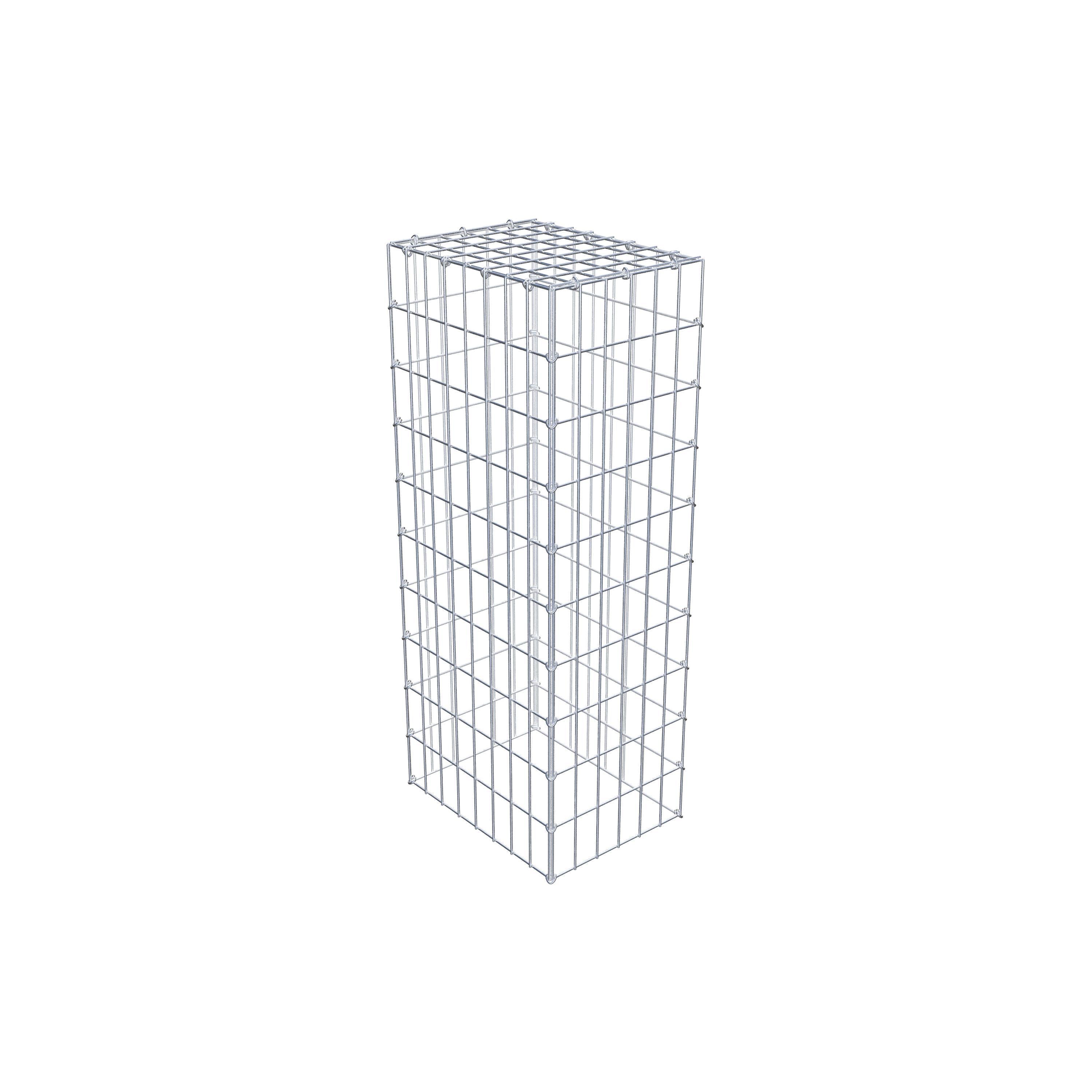 Mounted gabion type 3 100 cm x 40 cm x 30 cm (L x H x D), mesh size 5 cm x 10 cm, C-ring