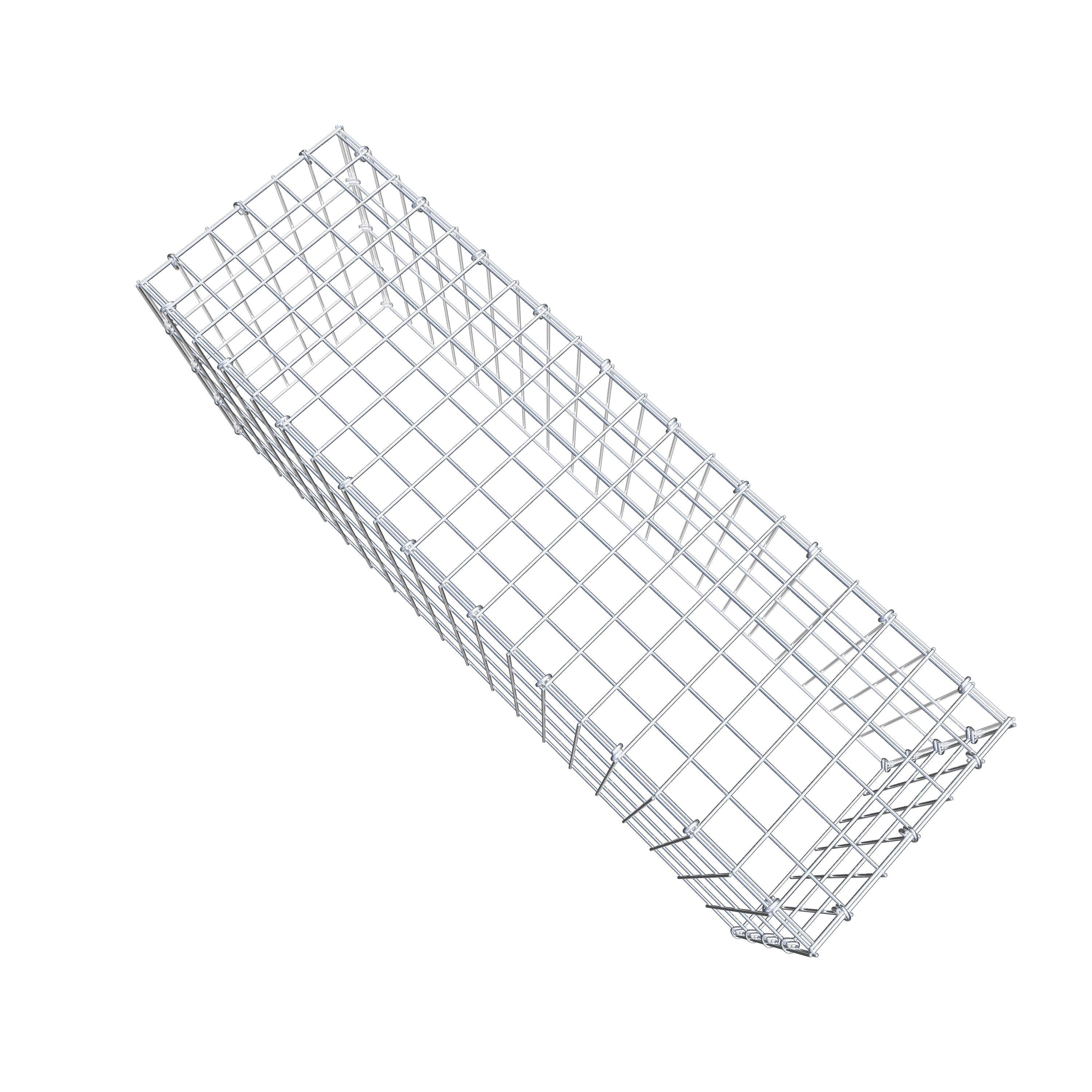 Mounted gabion type 3 100 cm x 40 cm x 30 cm (L x H x D), mesh size 5 cm x 10 cm, C-ring