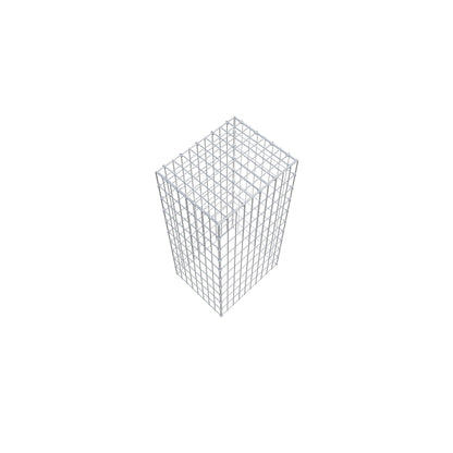 Gavión complementario de tipo 3 100 cm x 40 cm x 50 cm (L x A x P), malla 5 cm x 10 cm, anillo en C