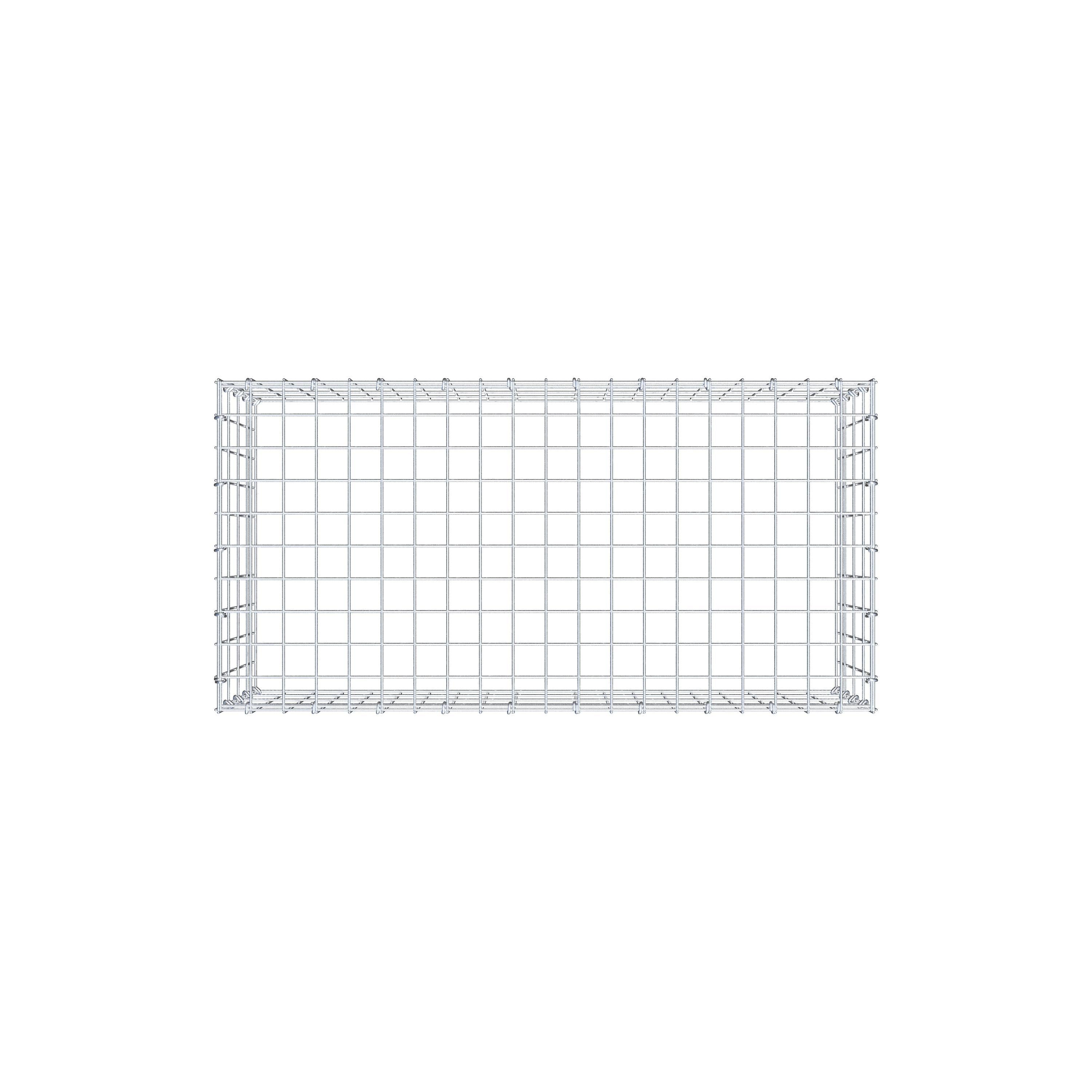 Anbaugabione Typ 3 100 cm x 40 cm x 50 cm (L x H x T), Maschenweite 5 cm x 10 cm, C-Ring