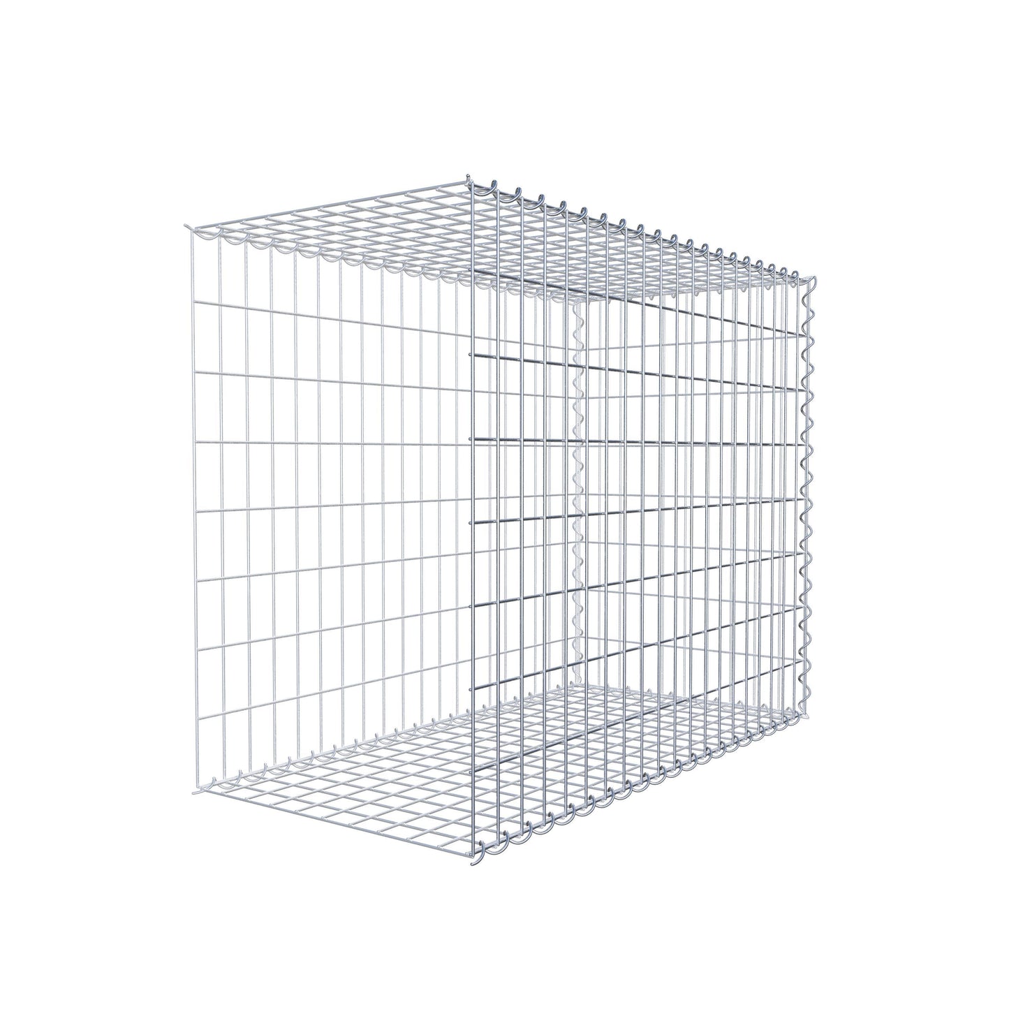 Extra gabion typ 2 100 cm x 80 cm x 50 cm (L x H x D), maskstorlek 5 cm x 10 cm, spiral