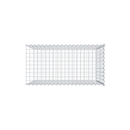 Extra gabion typ 2 100 cm x 80 cm x 50 cm (L x H x D), maskstorlek 5 cm x 10 cm, spiral