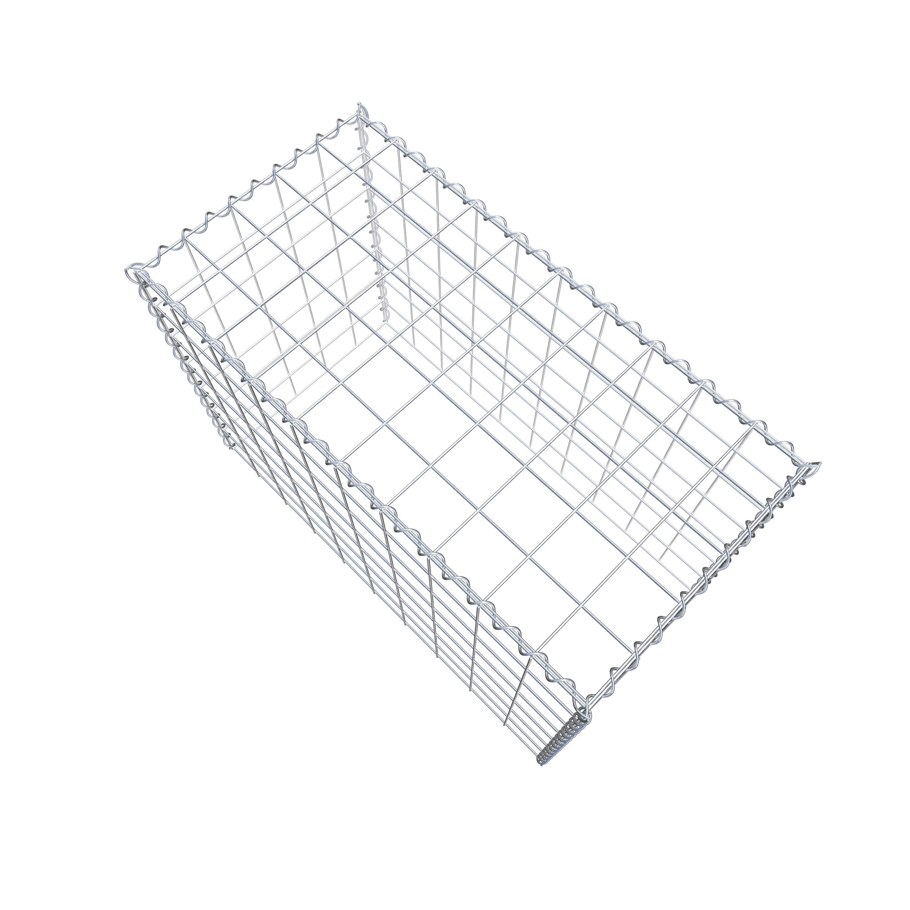 Grown-on gabion type 3 100 cm x 70 cm x 50 cm (L x H x D), mesh size 10 cm x 10 cm, spiral