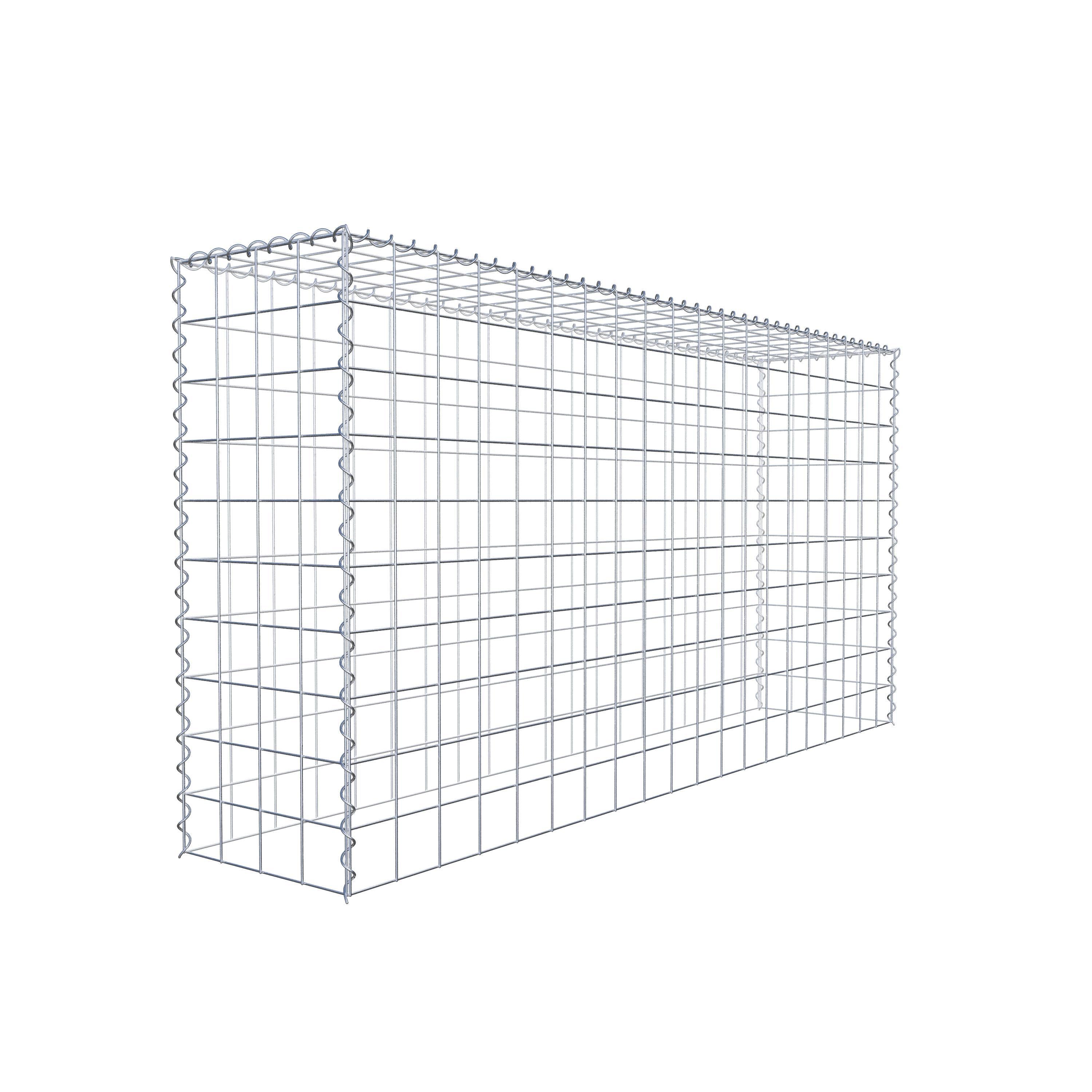 Extra gabion typ 3 200 cm x 100 cm x 40 cm (L x H x D), maskstorlek 10 cm x 10 cm, spiral